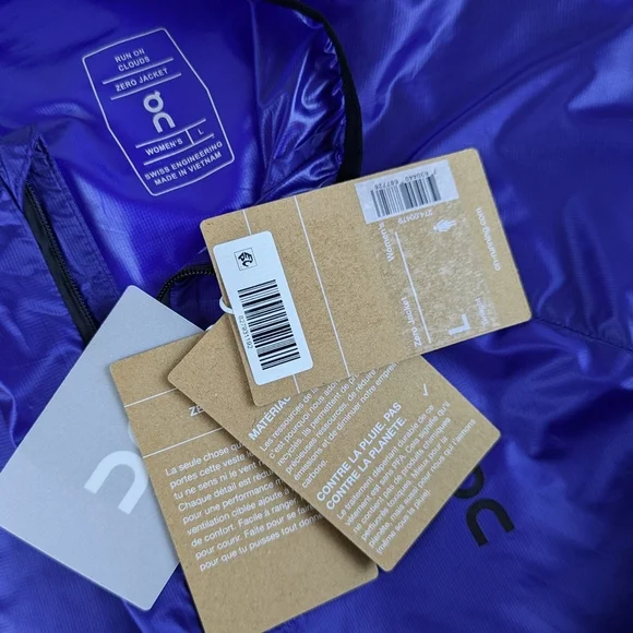 On Running Zero Jacket Long Sleeve Ultralight 1/4 Zip Packable Twilight L NWT - Picture 16 of 16